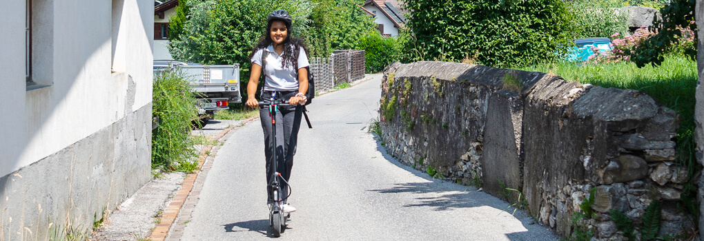 Unterwegs zu Kunden, ganz unkompliziert - Spitex Region Landquart - Graubünden